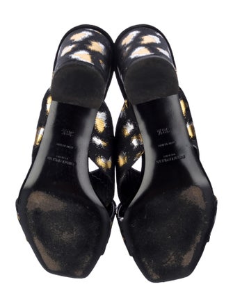 Saint Laurent Animal Print Slides