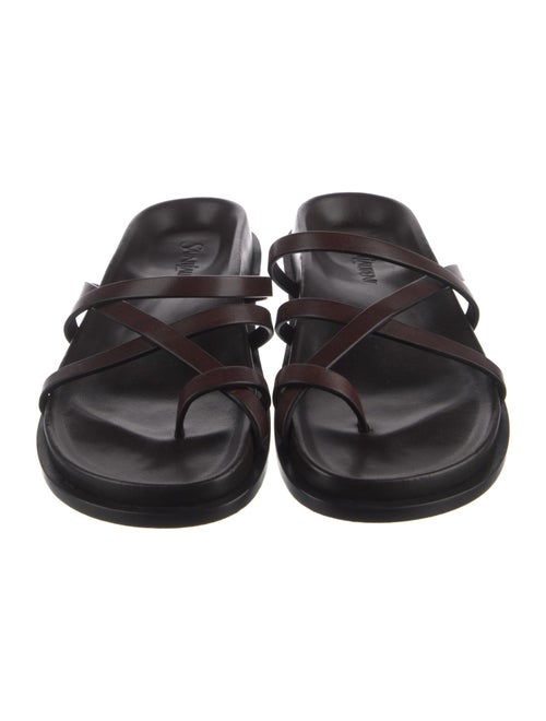 Saint Laurent Leather Slides