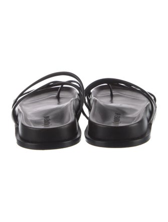 Saint Laurent Leather Slides