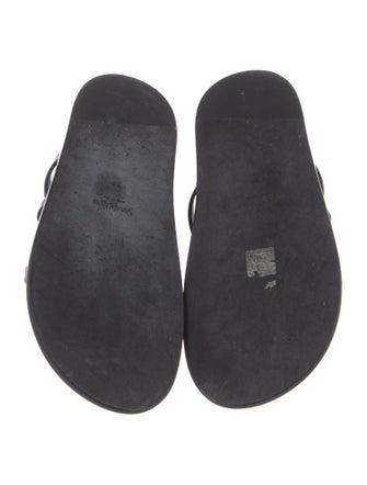 Saint Laurent Leather Slides