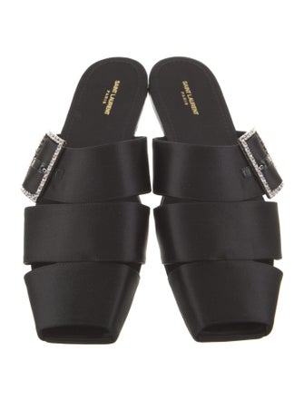 Saint Laurent Crystal Embellishments Mules