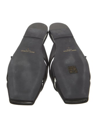 Saint Laurent Crystal Embellishments Mules