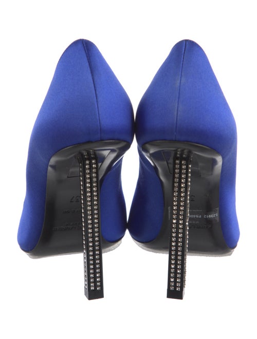 Saint Laurent Satin Crystal Embellishments Pumps