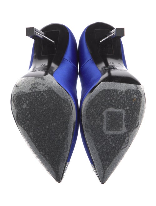 Saint Laurent Satin Crystal Embellishments Pumps