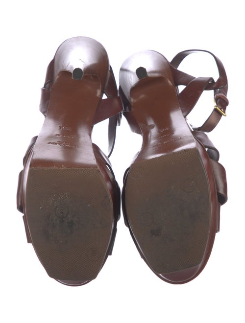 Saint Laurent Leather T-Strap Sandals