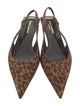 Saint Laurent Animal Print Slingback Pumps