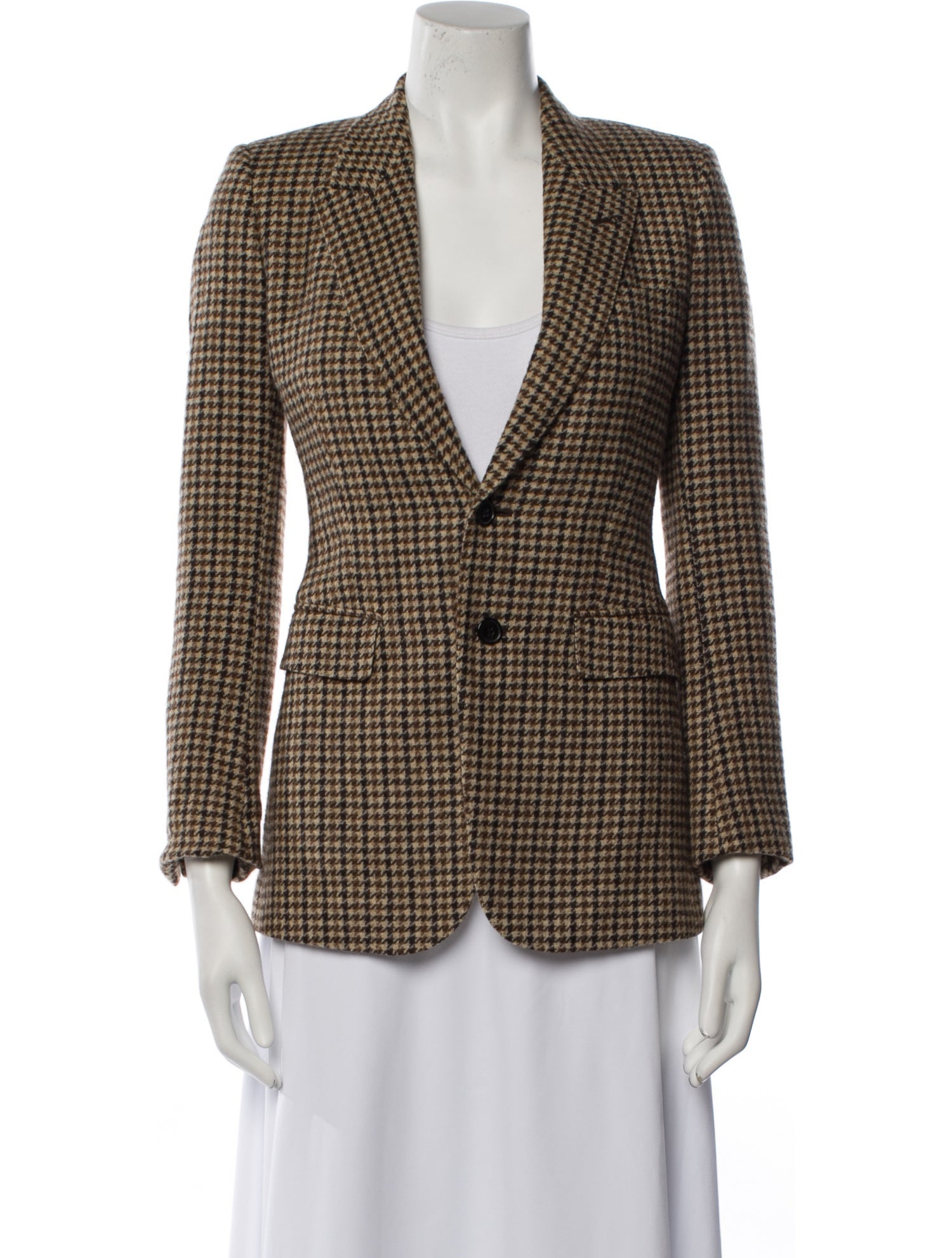 Saint Laurent 2016 Houndstooth Blazer