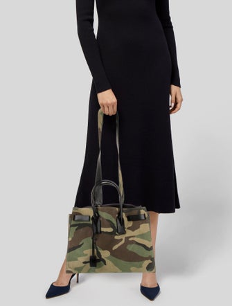Saint Laurent Canvas Top Handle Bag