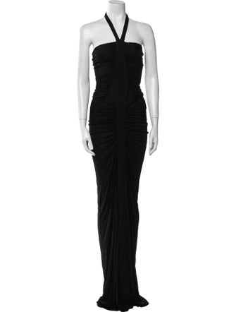 Saint Laurent Halterneck Long Dress