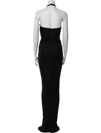 Saint Laurent Halterneck Long Dress