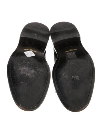 Saint Laurent Patent Leather Studded Accents Derby Shoes