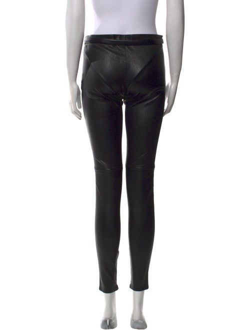 Saint Laurent Lambskin Skinny Leg Pants