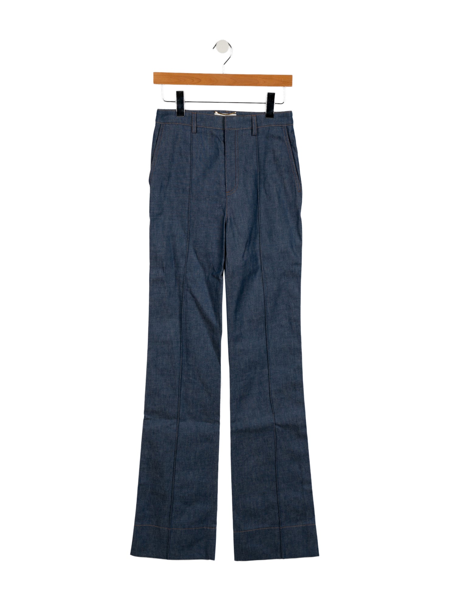 Saint Laurent High-Rise Wide Leg Jeans