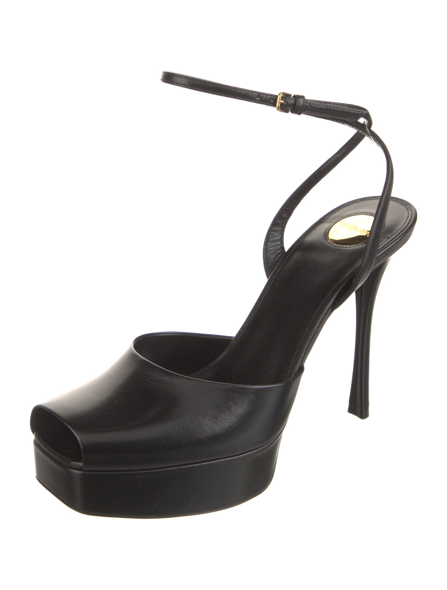 Saint Laurent Leather Slingback Pumps