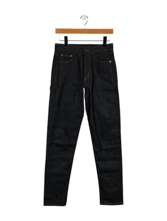 Saint Laurent High-Rise Skinny Leg Jeans