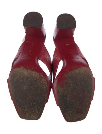 Saint Laurent Leather Slides