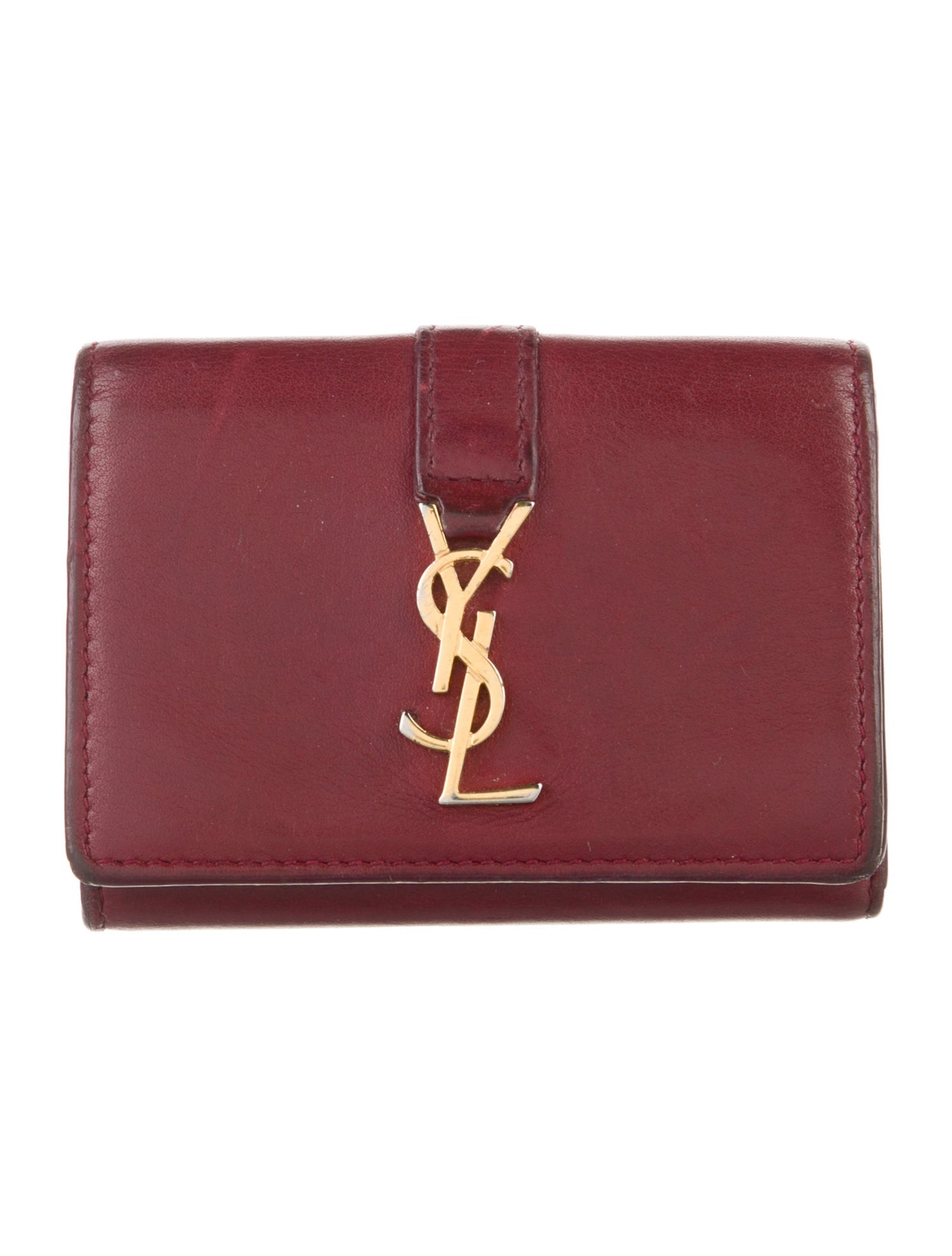 Saint Laurent 2018 Leather Compact Wallet