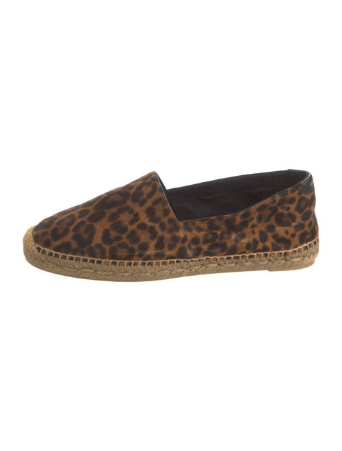 Saint Laurent Suede Animal Print Espadrilles