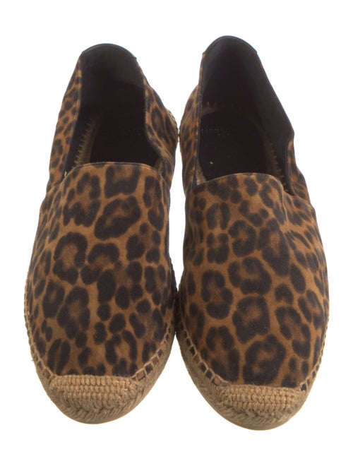 Saint Laurent Suede Animal Print Espadrilles