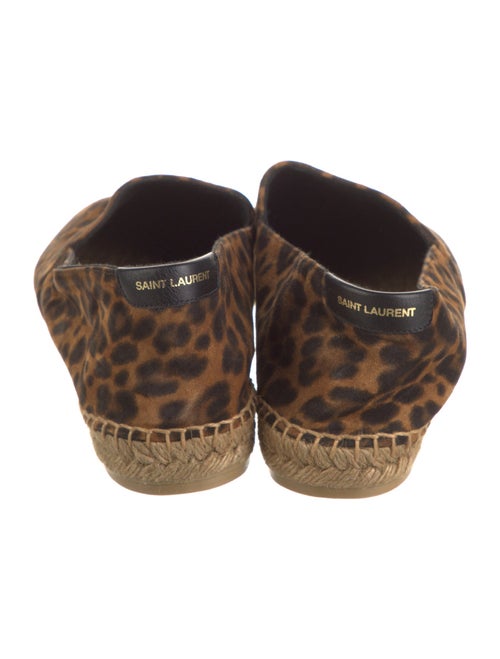 Saint Laurent Suede Animal Print Espadrilles