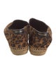 Saint Laurent Suede Animal Print Espadrilles