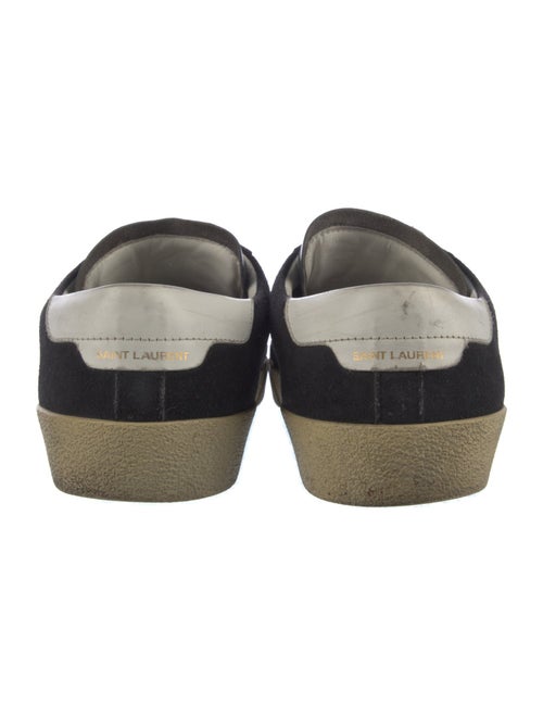 Saint Laurent Suede Colorblock Pattern Sneakers