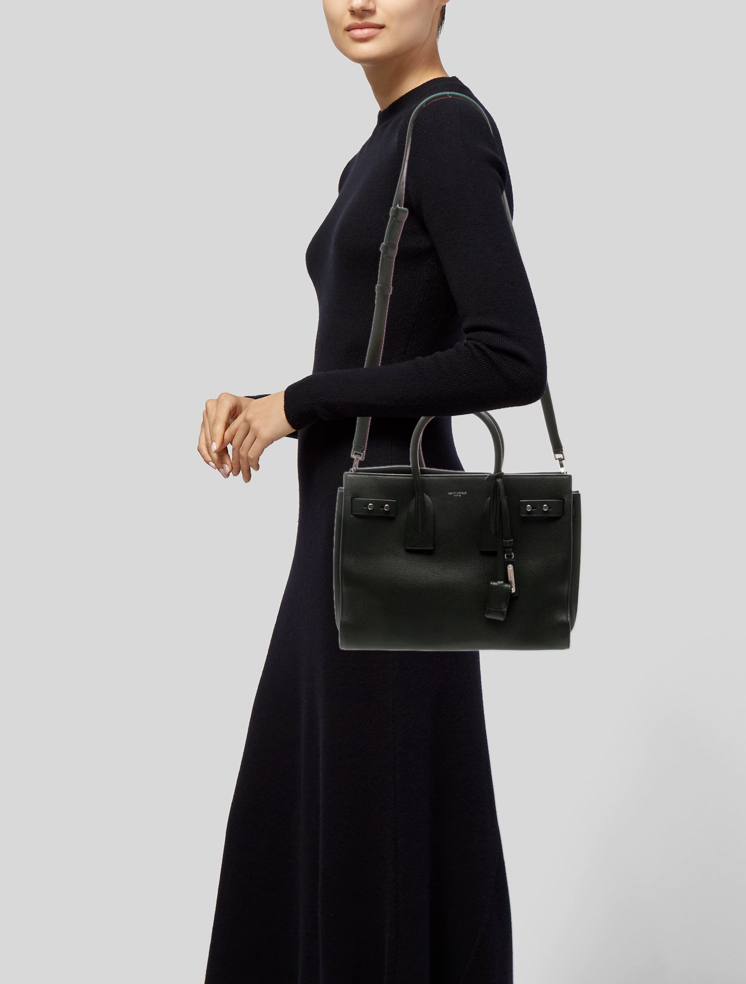 Saint Laurent Leather Sac De Jour