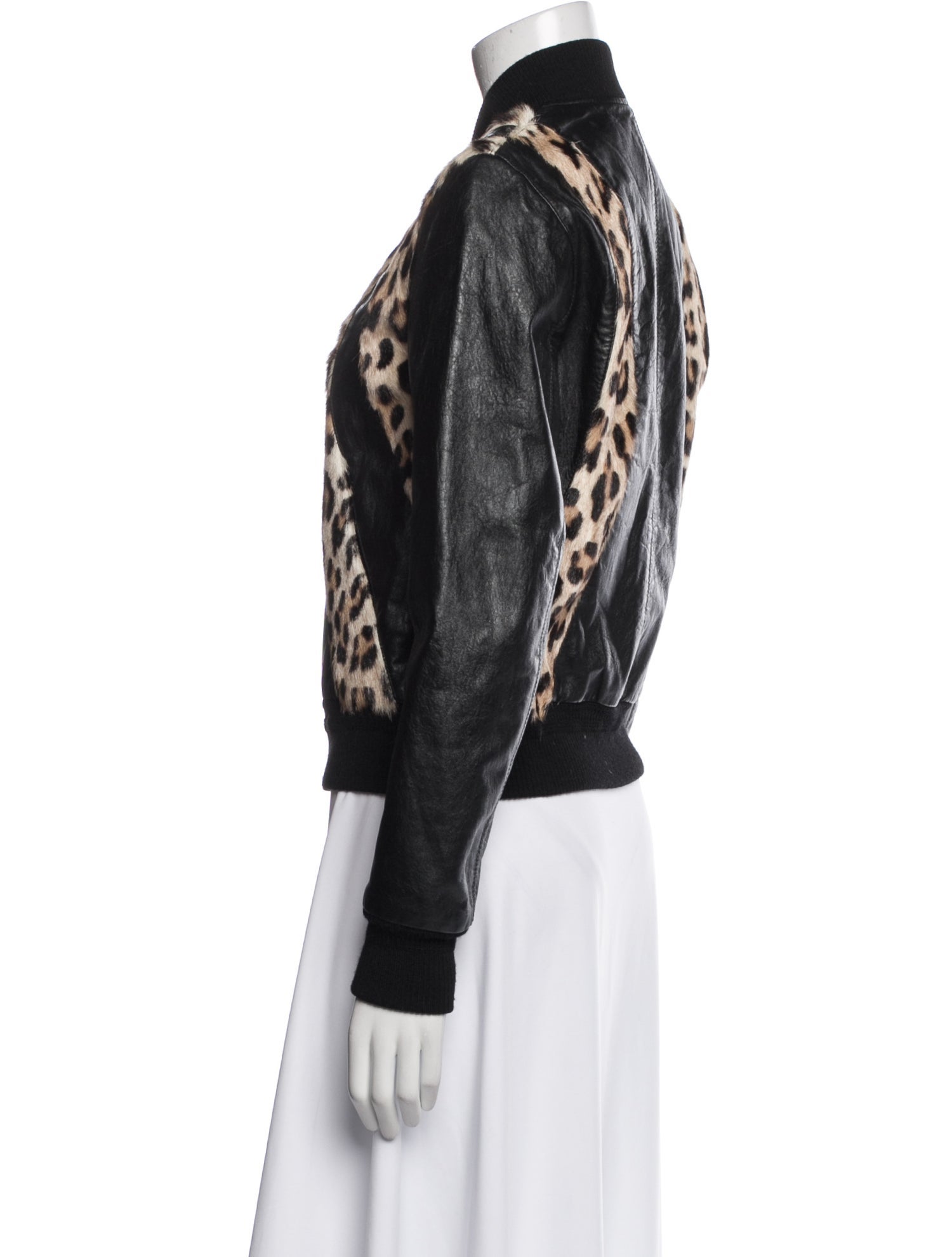 Saint Laurent 2016 Leather Fur Jacket