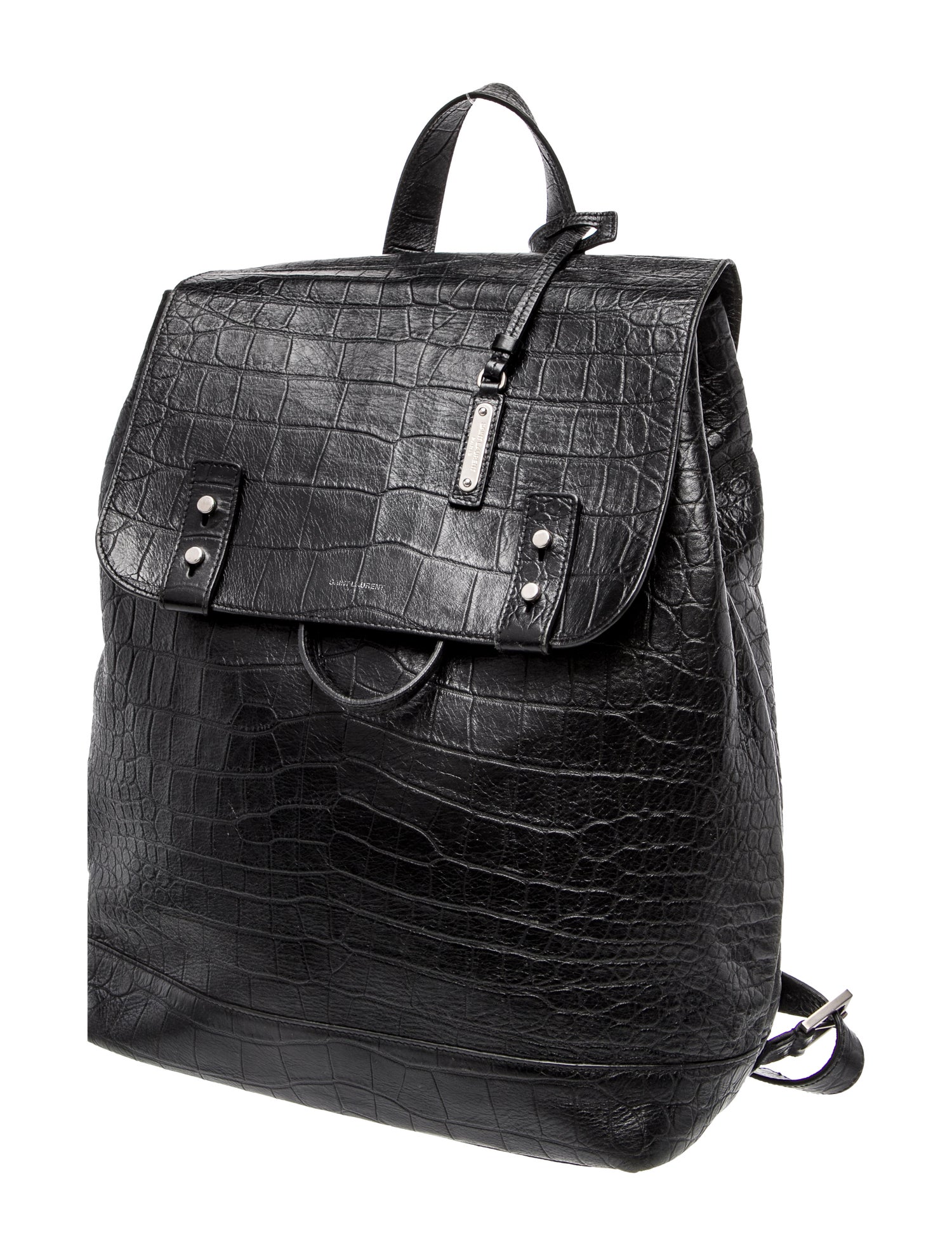 Saint Laurent Embossed Leather Sac De Jour
