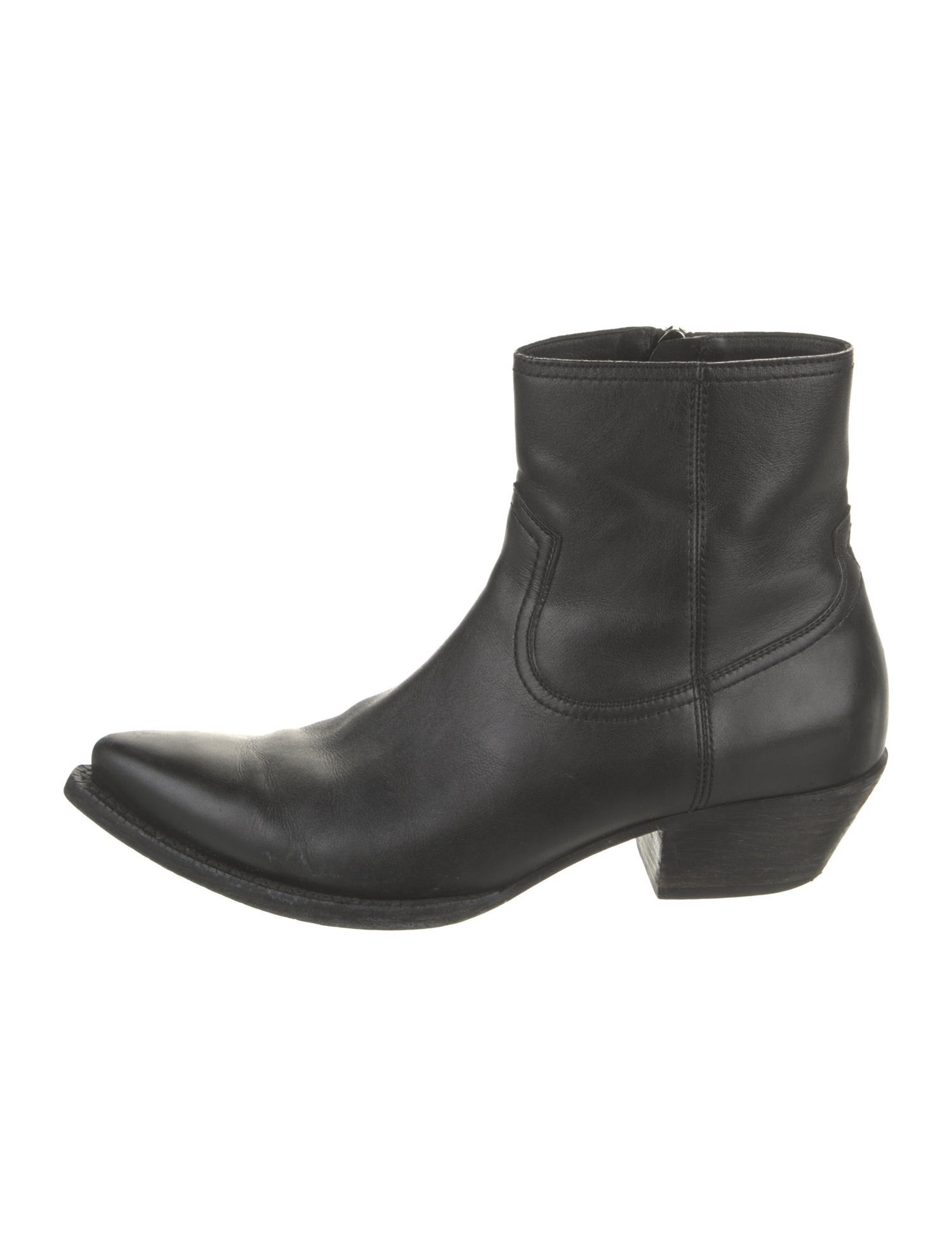 Saint Laurent Leather Western Boots