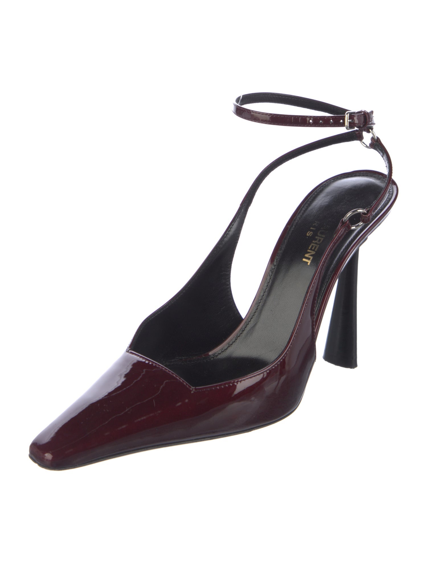 Saint Laurent Patent Leather Slingback Pumps