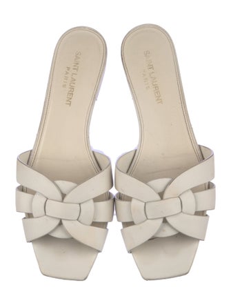 Saint Laurent Leather Slides