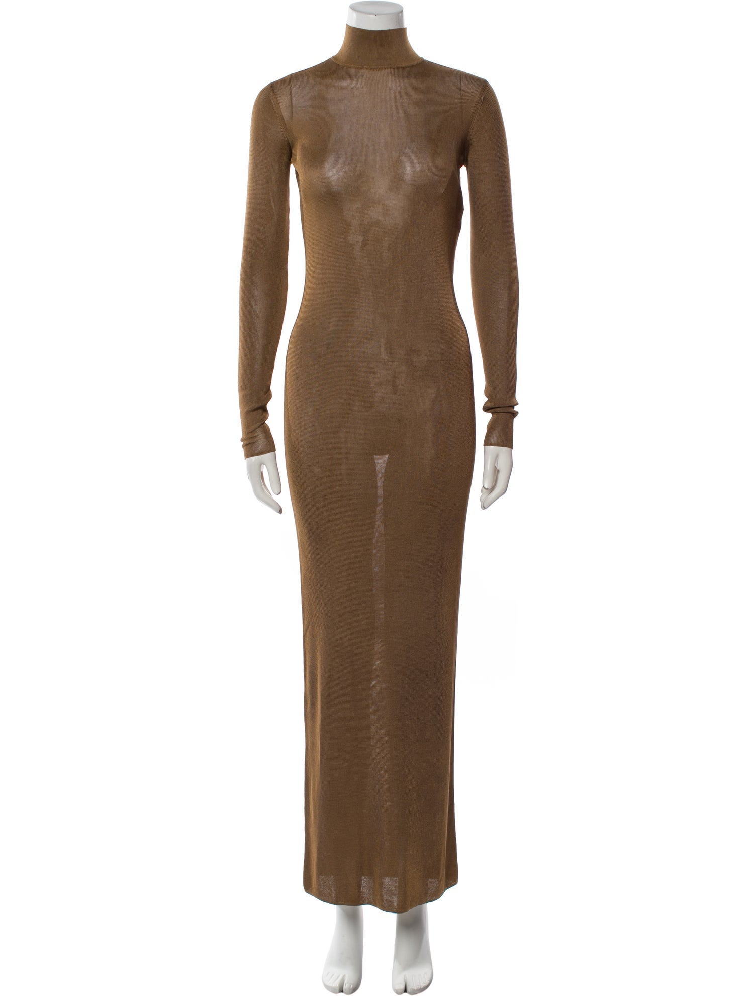 Saint Laurent Turtleneck Long Dress