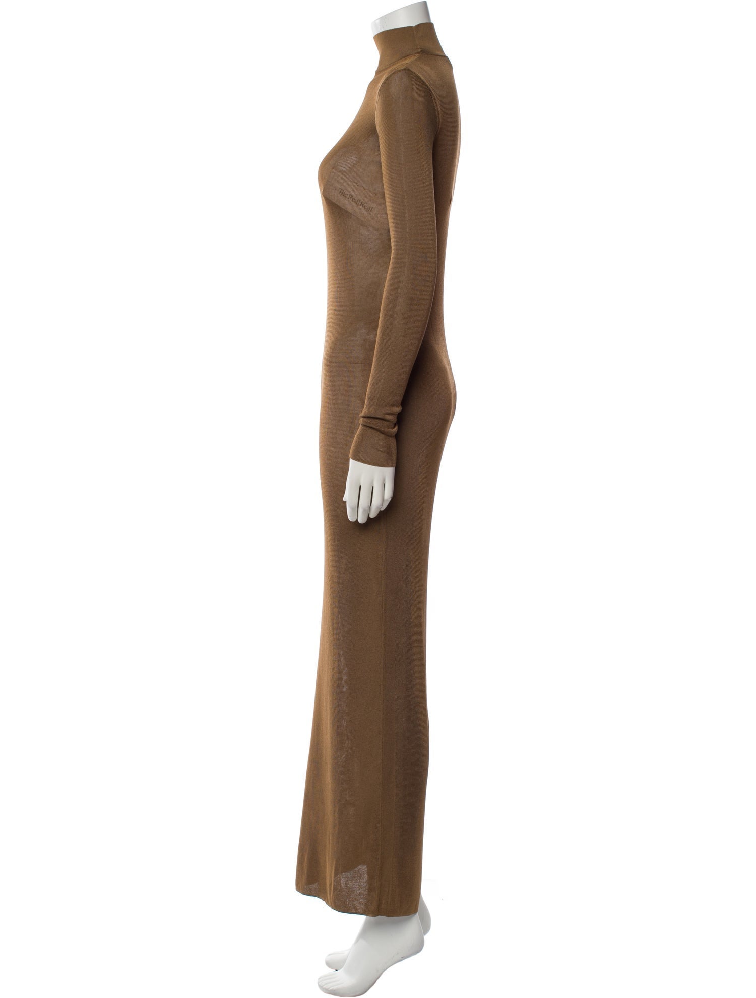 Saint Laurent Turtleneck Long Dress