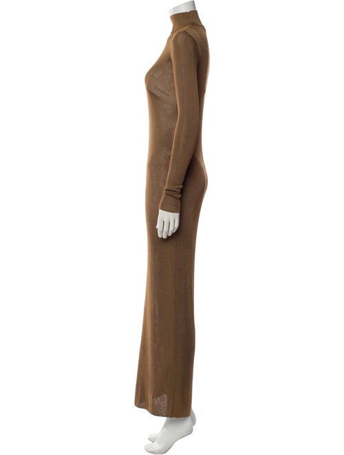 Saint Laurent Turtleneck Long Dress