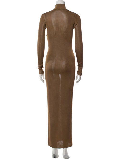 Saint Laurent Turtleneck Long Dress