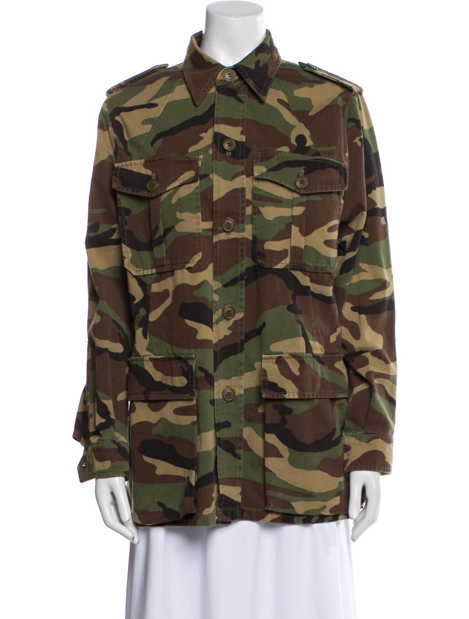 Saint Laurent Printed Utility Jacket