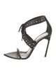 Saint Laurent Leather Studded Accents Sandals