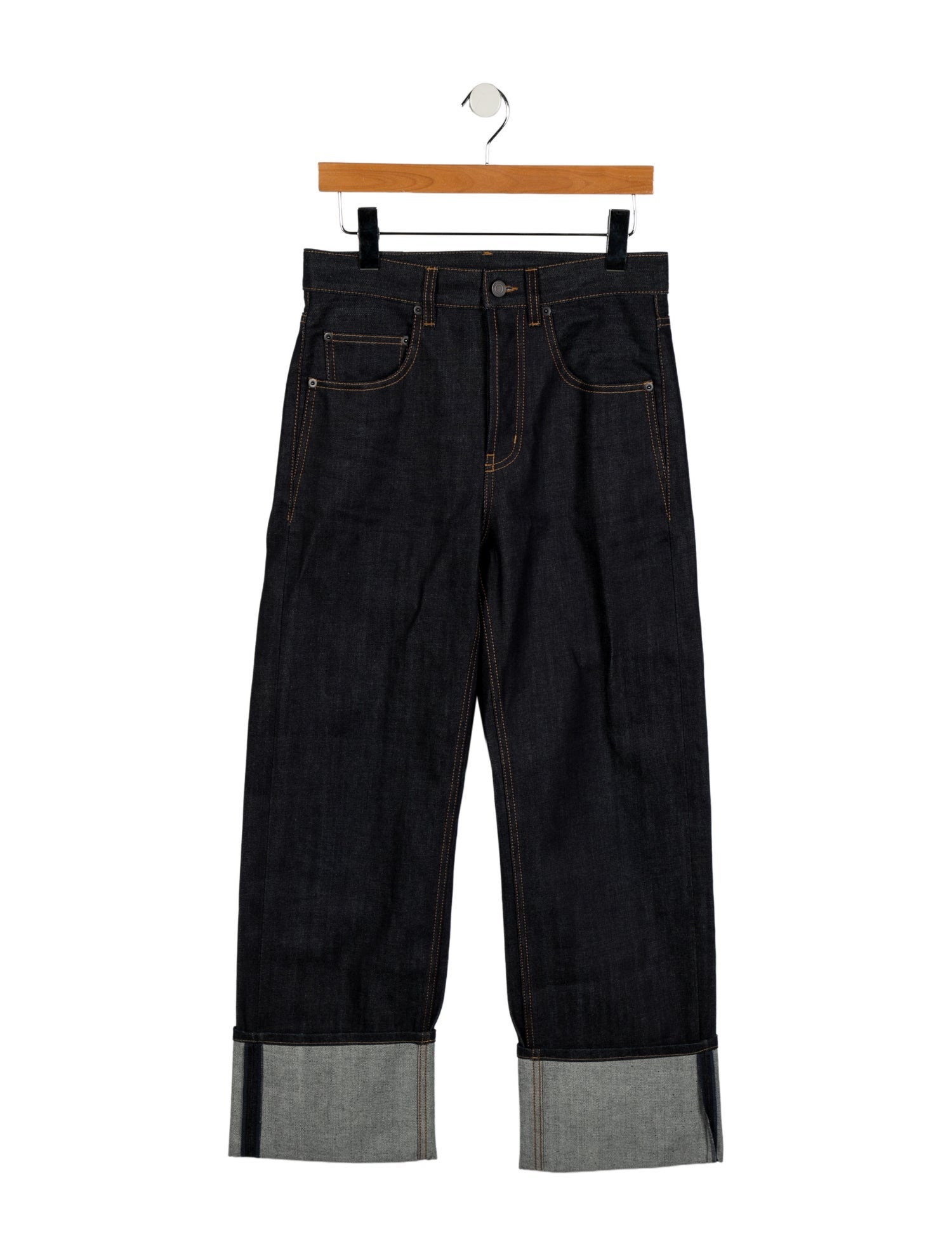 Saint Laurent High-Rise Wide Leg Jeans