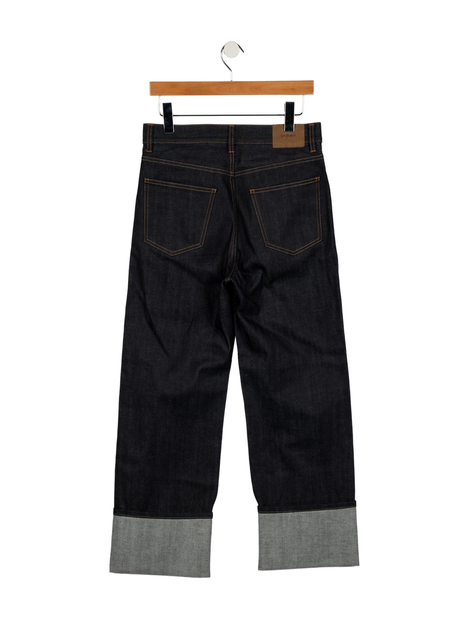 Saint Laurent High-Rise Wide Leg Jeans