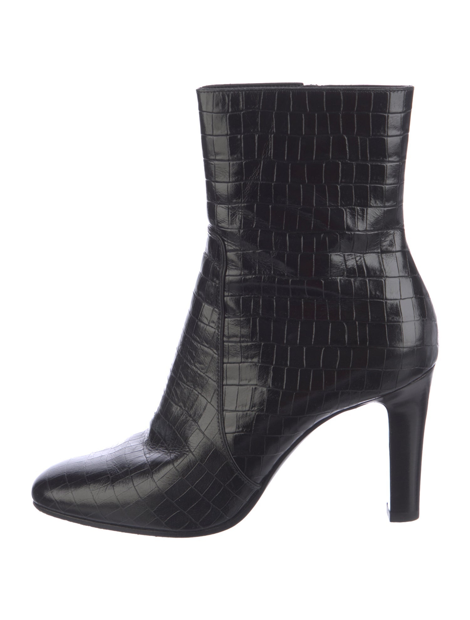 Saint Laurent Embossed Leather Boots