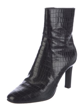 Saint Laurent Embossed Leather Boots