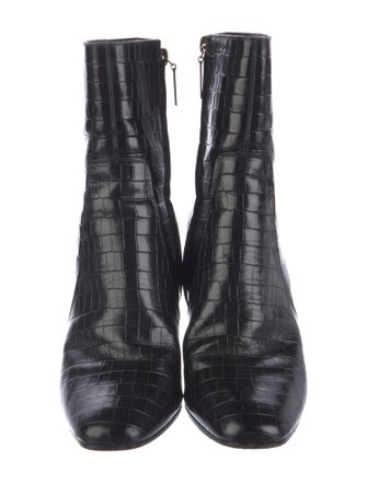 Saint Laurent Embossed Leather Boots
