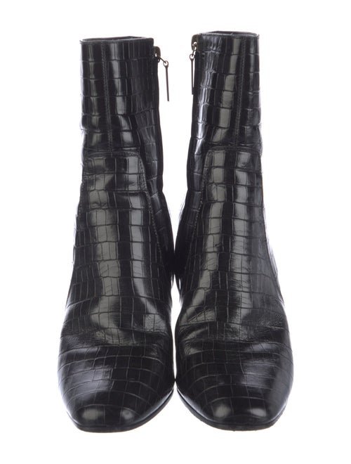 Saint Laurent Embossed Leather Boots