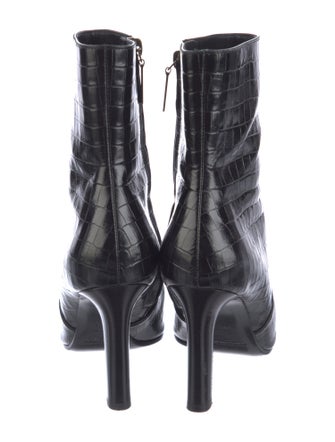 Saint Laurent Embossed Leather Boots