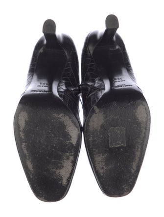 Saint Laurent Embossed Leather Boots