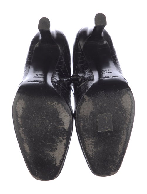 Saint Laurent Embossed Leather Boots