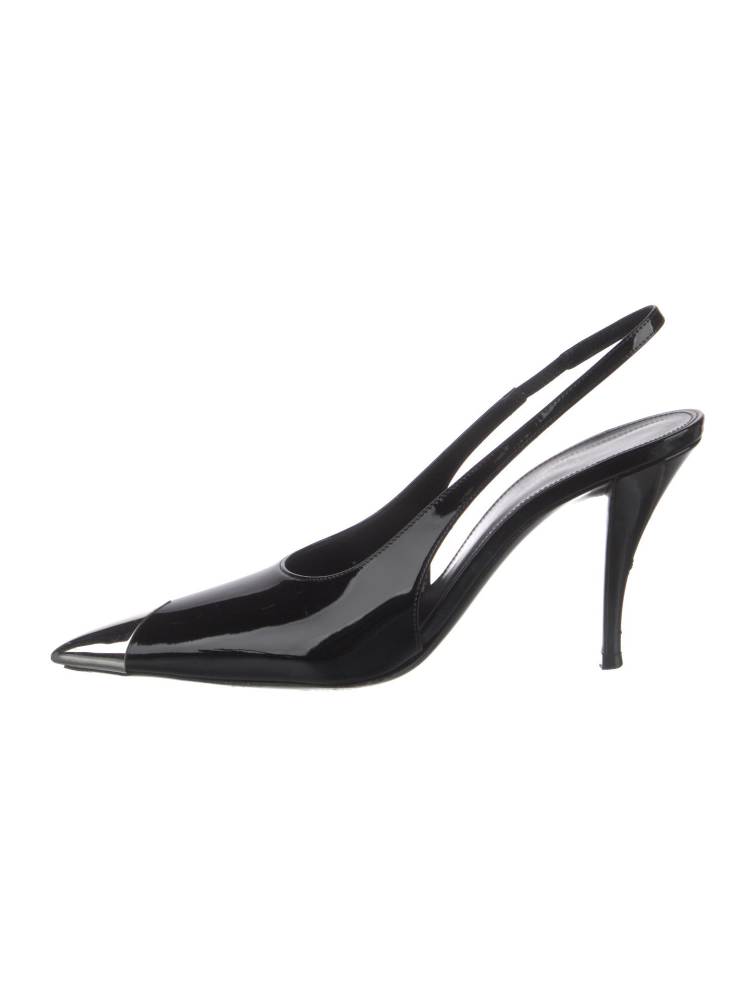 Saint Laurent Patent Leather Slingback Pumps