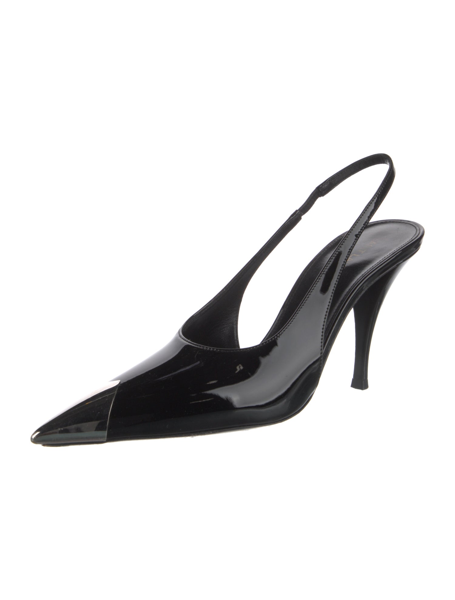 Saint Laurent Patent Leather Slingback Pumps