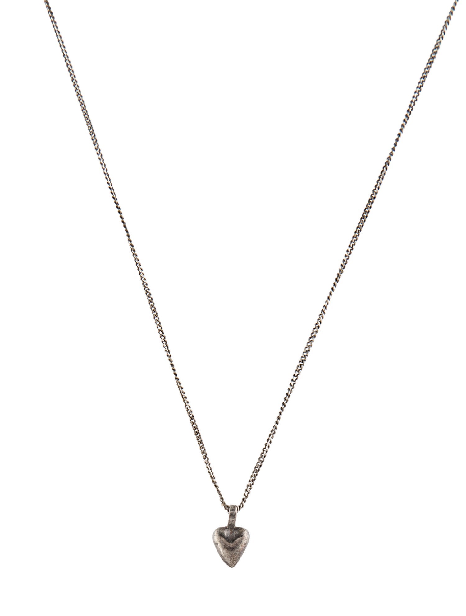 Saint Laurent Heart Pendant Necklace